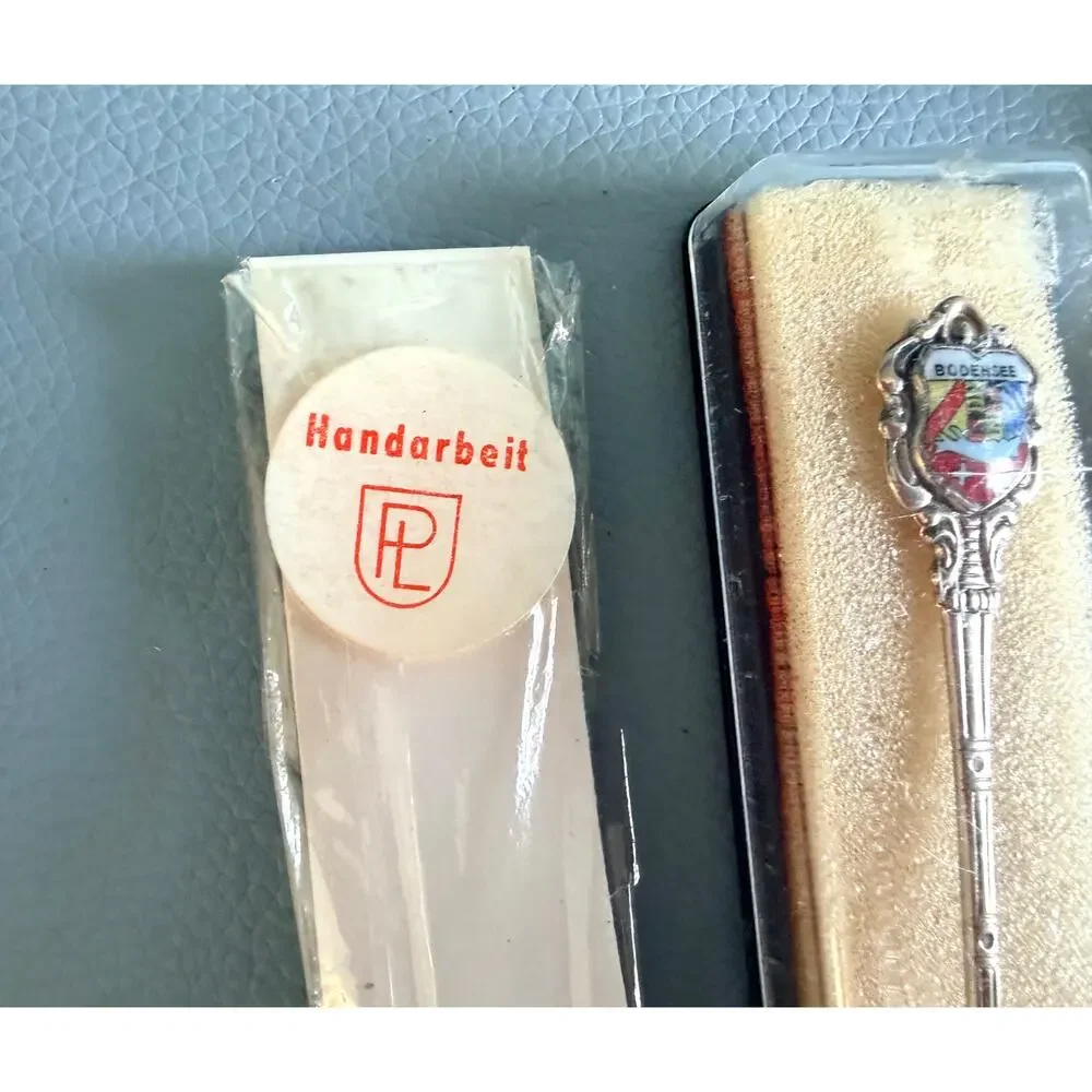 Vintage Souvenir & 2 Solid Silver Demitasse Spoon 10-Piece Estate Lot